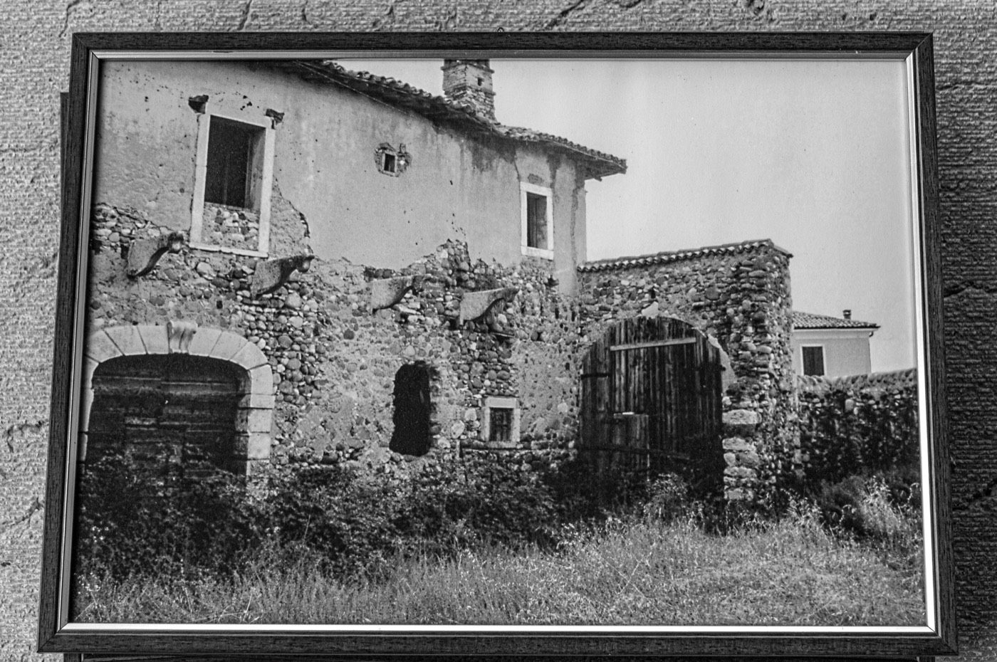 La corte di Corte Torcolo in una foto storica